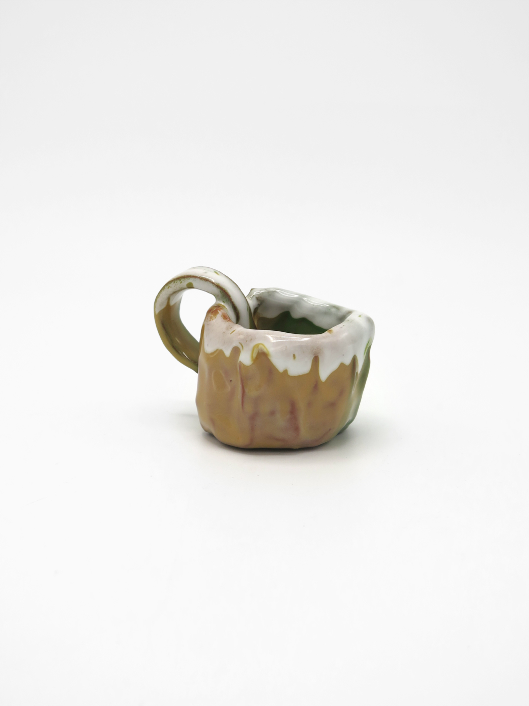 Peter Shire, Pinch pot (yellow and green)