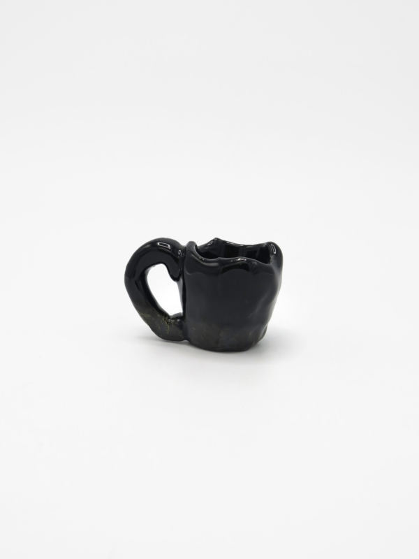 Peter Shire, Pinch pot (black)