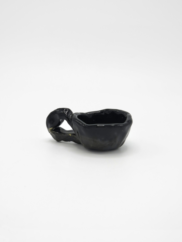 Peter Shire, Pinch pot (black)