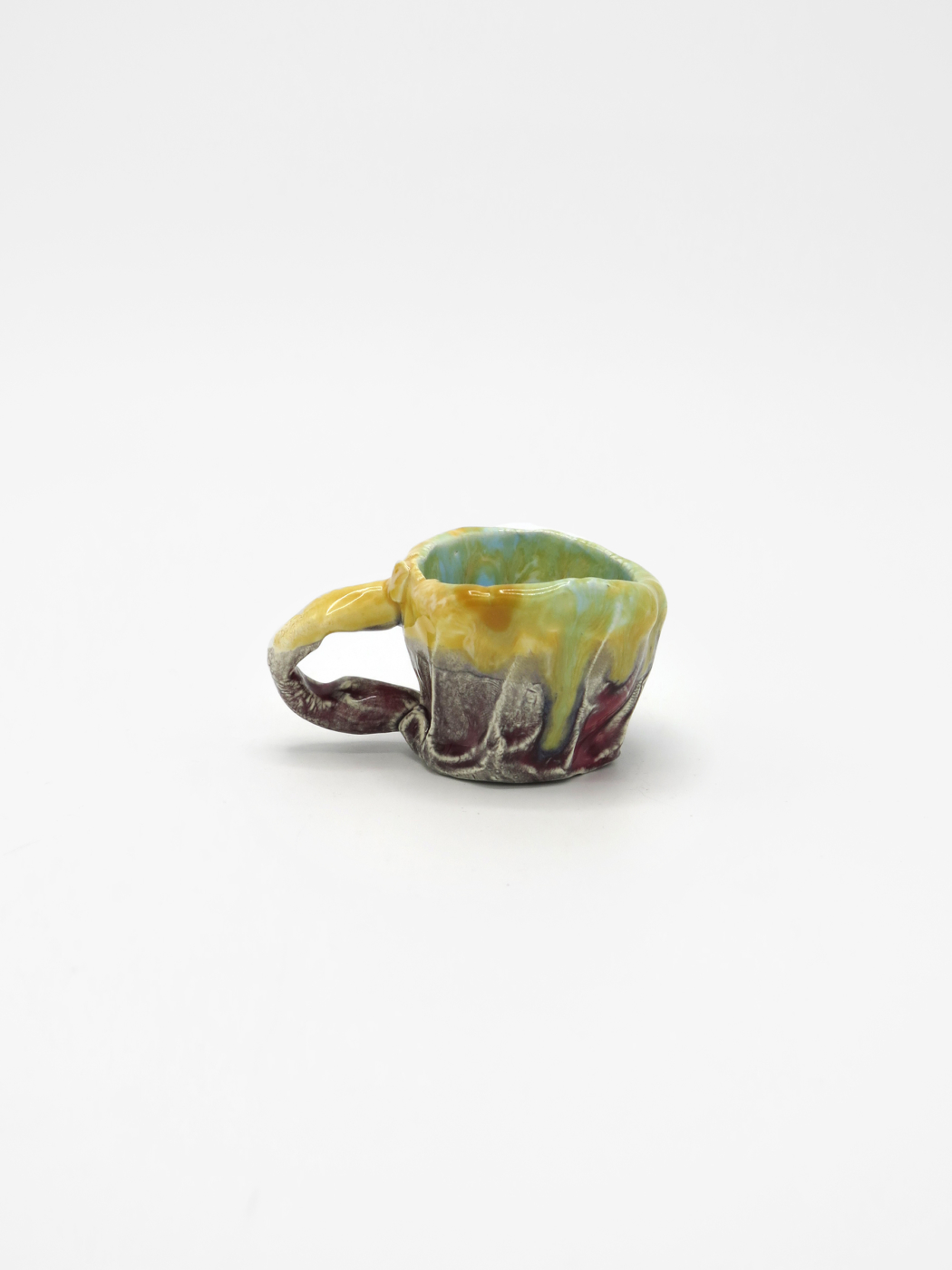Peter Shire, Pinch pot (yellow and red)