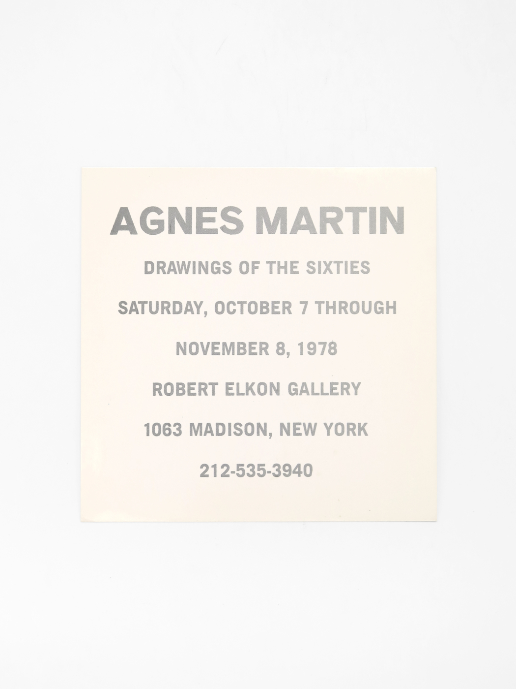 Agnes Martin, Drawings of the Sixties