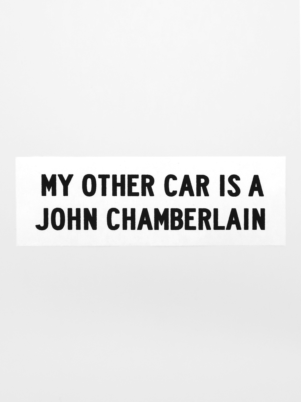 My Other Car is a John Chamberlain